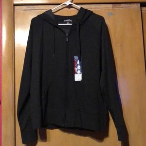 Dark Gray Eddie Bauer Zip Up hoodie NWT